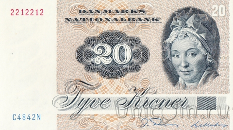 Дания 20 крон 1972