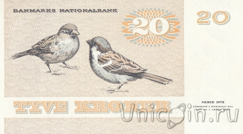 Дания 20 крон 1972