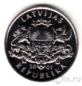 Латвия 1 лат 2001 Аист