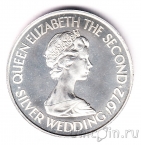 Джерси 1 фунт 1972 25-я годовщина свадьбы