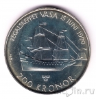 Швеция 200 крон 1990 Корабль