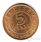 Белиз 5 центов 1974