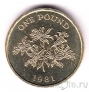 Гернси 1 фунт 1981