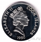 Острова Кука 50 долларов 1990 500 лет открытия Америки
