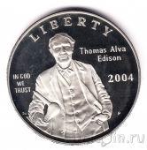 США 1 доллар 2004 Томас Эдисон (Proof)