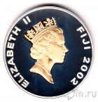Фиджи 10 долларов 2002 Вестминстерское аббатство (серебро)