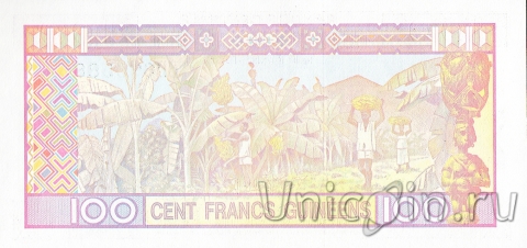 Гвинея 100 франков 1985