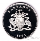 Барбадос 5 долларов 1995 Первые поселенцы