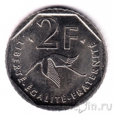 Франция 2 франка 1997 Жорж Ганиме