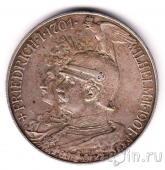 Пруссия 5 марок 1901 200-летие Королевства