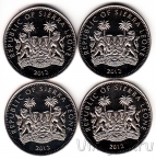 Сьерра-Леоне набор 4 монеты 1 доллар 2012 Олимпиада в Лондоне