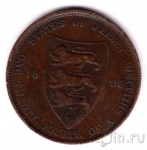 Джерси 1/24 шиллинга 1888