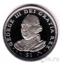 Брит. Виргинские острова 1 доллар 2008 Король Георг III