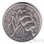 Монтсеррат 4 доллара 1970 FAO