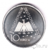 Германия 10 евро 2009 100 лет немецким молодежным лагерям