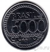 Бразилия 5000 крузейро 1992 Тирадентис
