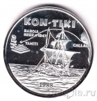 Самоа и Сисифо 10 долларов 1988 Корабль Кон-Тики