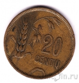 Литва 20 центов 1925