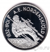 Финляндия 10 евро 2007 Геолог Адольф Эрик Норденшельд (proof)
