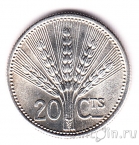 Уругвай 20 сентесимо 1954