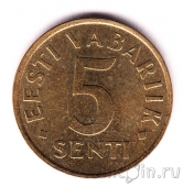 Эстония 5 сенти 1991