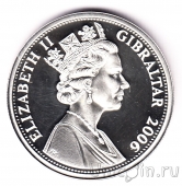 Гибралтар 5 фунтов 2006 80 лет Королеве