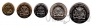 Гайана набор 5 монет 1976-1980