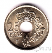 Испания 25 песет 2001