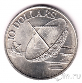 Сингапур 10 долларов 1978 Спутники связи