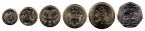 Кипр набор 6 монет 2004