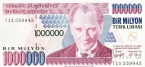 Турция 1000000 лир 2002