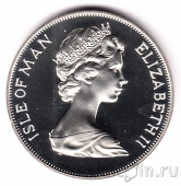 Остров Мэн 25 пенсов 1975 Мэнская кошка (серебро)