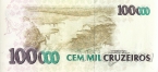 Бразилия 100000 крузейро 1993