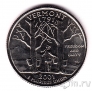 США 25 центов 2001 Vermont (D)