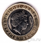 Великобритания 2 фунта 2009 Чарльз Дарвин