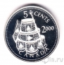 Канада 5 центов 2000 Канадско-французский союз