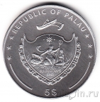 Палау 5 долларов 2012 Белка