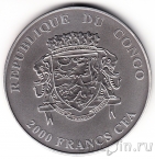 Республика Конго 2000 франков 2013 Леопард
