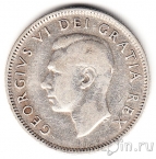 Канада 25 центов 1952