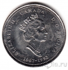 Канада 25 центов 1992 Онтарио