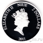 Ниуэ 2 доллара 2011 Покров Пресвятой Богородицы