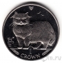 Остров Мэн 1 крона 1989 Персидский кот