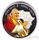 Либерия 5 долларов 2005 Иоанн Павел II