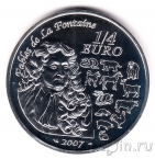 Франция 1/4 евро 2007 Год свиньи