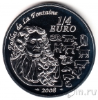 Франция 1/4 евро 2008 Год крысы