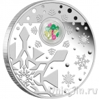 Австралия 1 доллар 2012 Рождественская монета