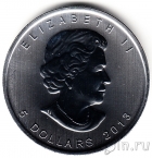 Канада 5 долларов 2013 Кленовый лист 