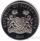 Сьерра-Леоне 1 доллар 2001 Носорог