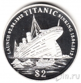 Кирибати 2 доллара 1998 Титаник