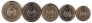 Лаос набор 5 монет 1985